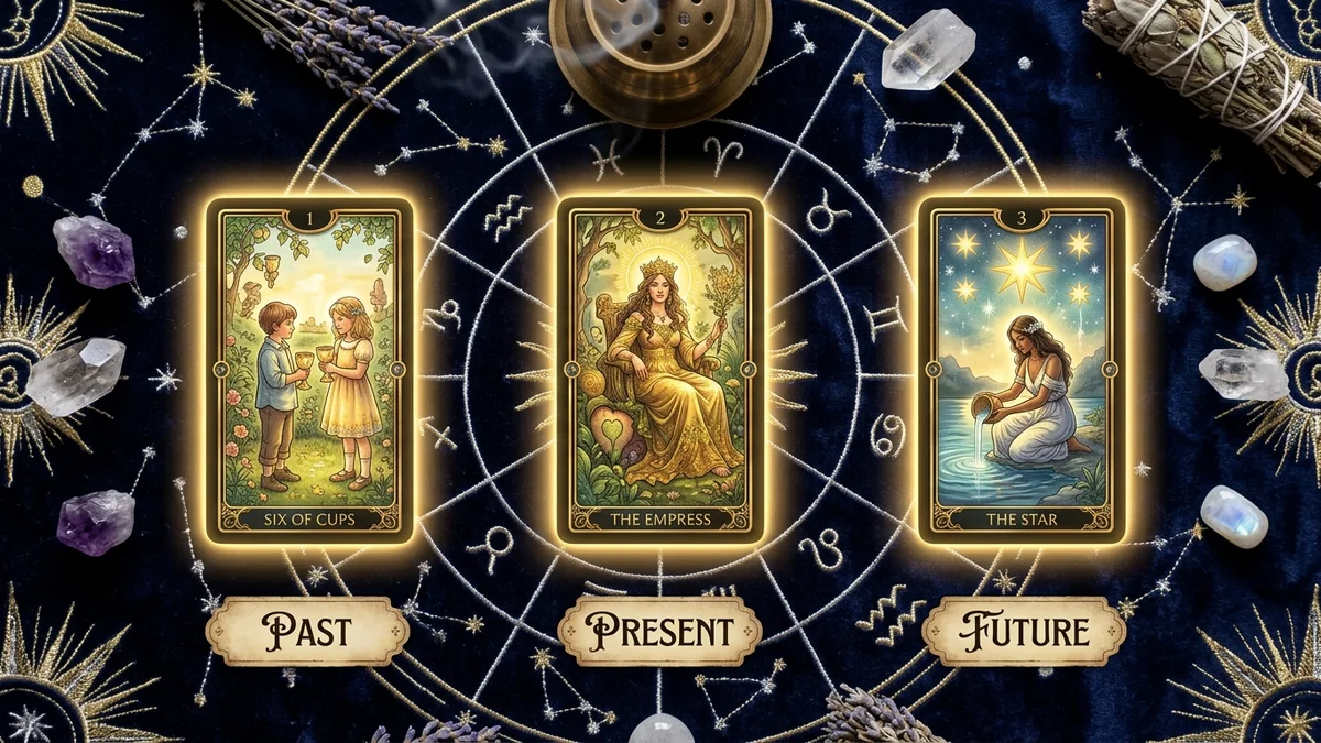3-Card Tarot Spread Explained: Past, Present, Future & Problem Solving