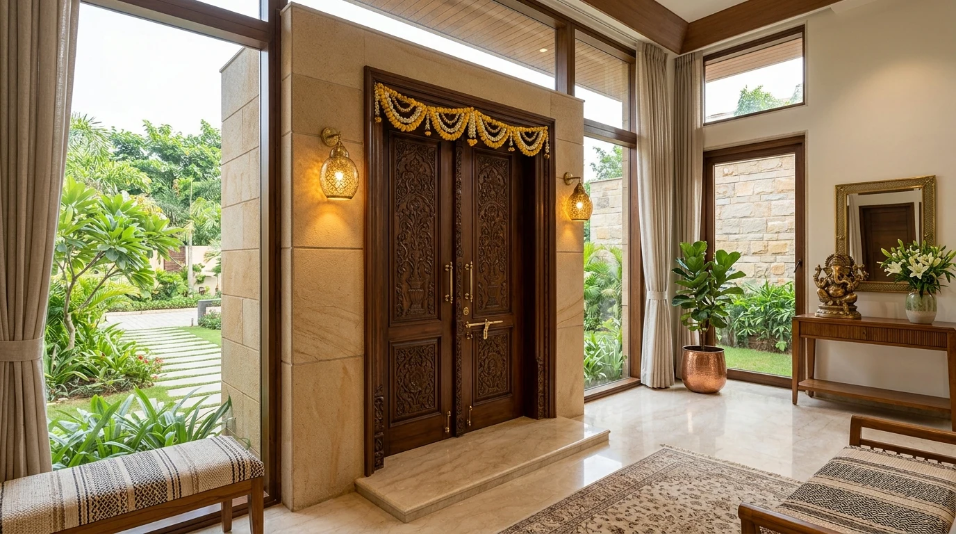 Main Door Entrance Vastu: Complete Guide to the Right Direction, Design, Colours & Remedies