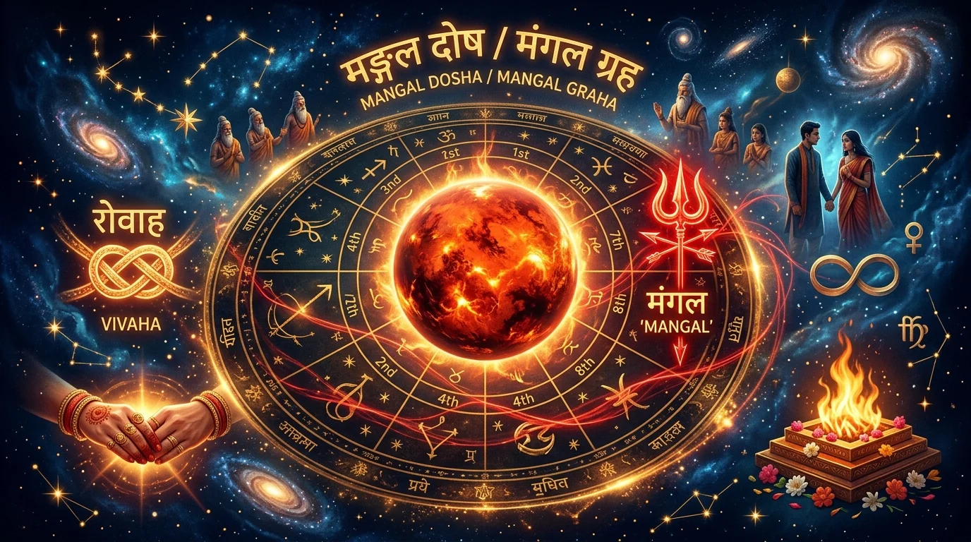Manglik Dosha: Meaning, Effects, Cancellation, Marriage Compatibility & Remedies