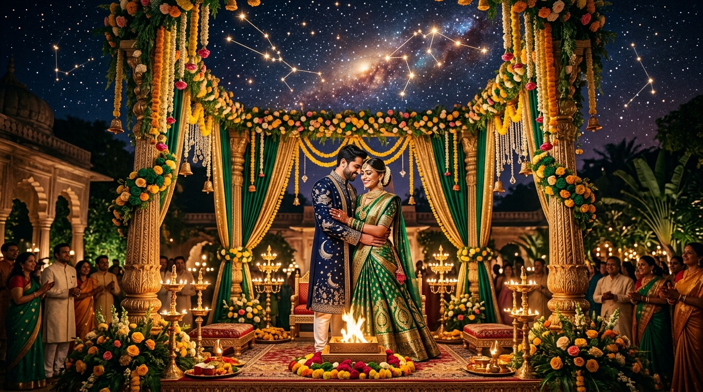 Vedic marriage and long term partnership between Taurus and Aquarius