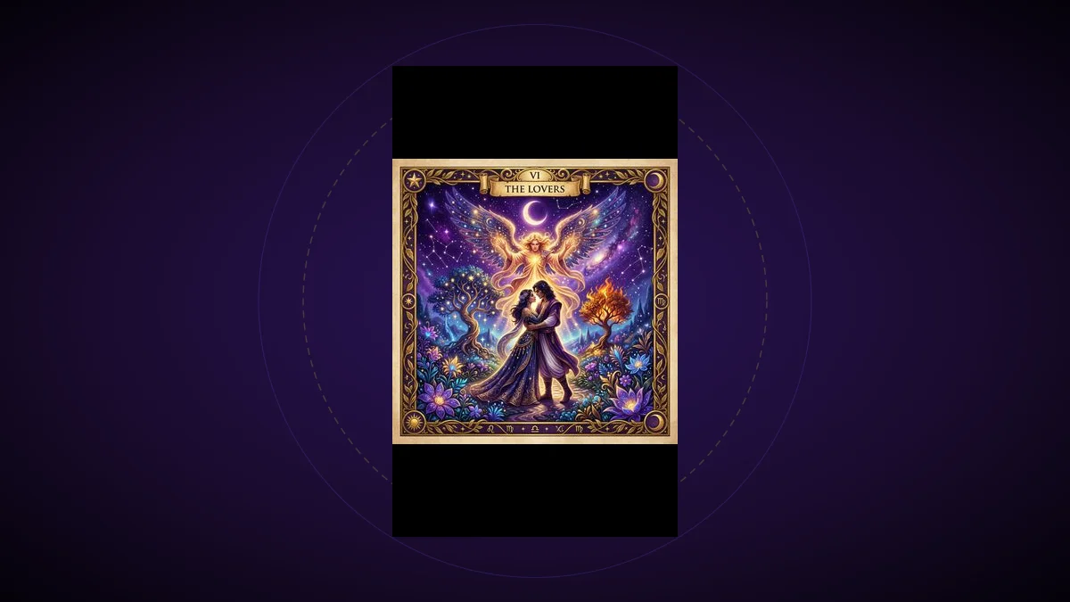 Free online love tarot reading spread with The Lovers and The Empress