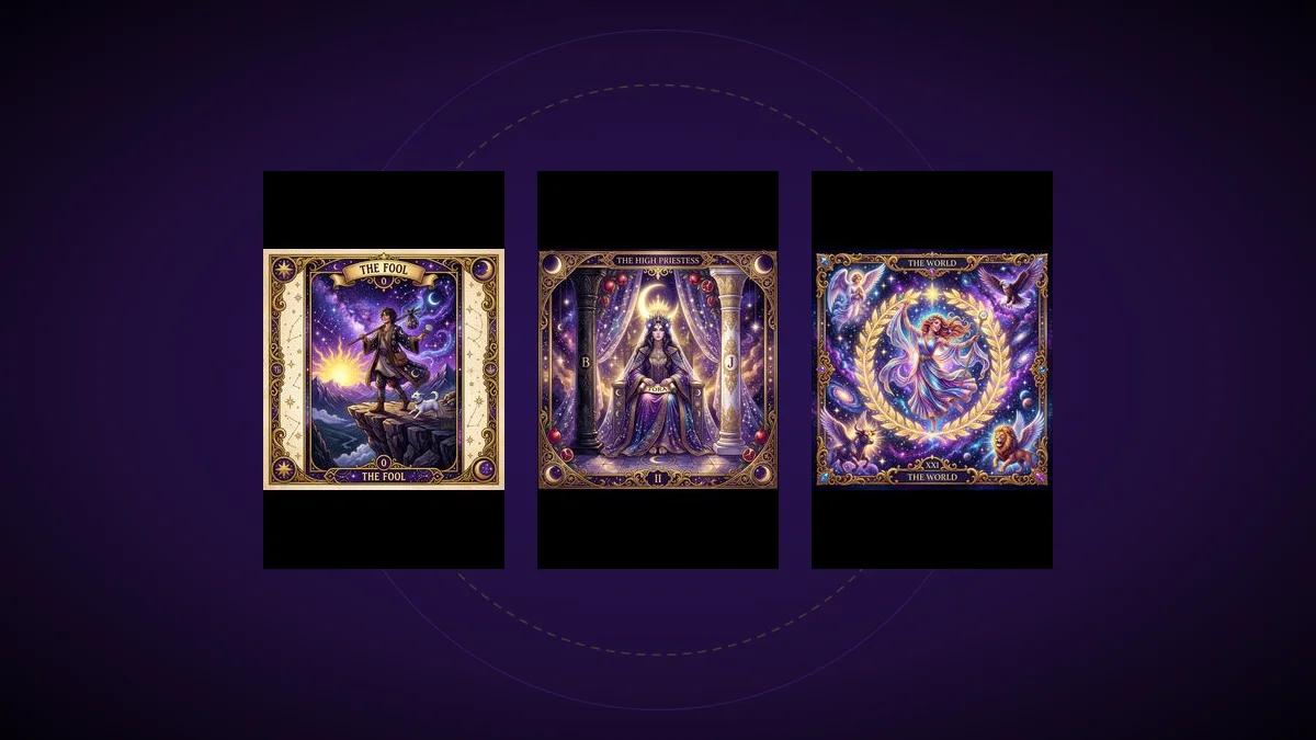 Major Arcana tarot meanings the 22 archetypes from The Fool to The World