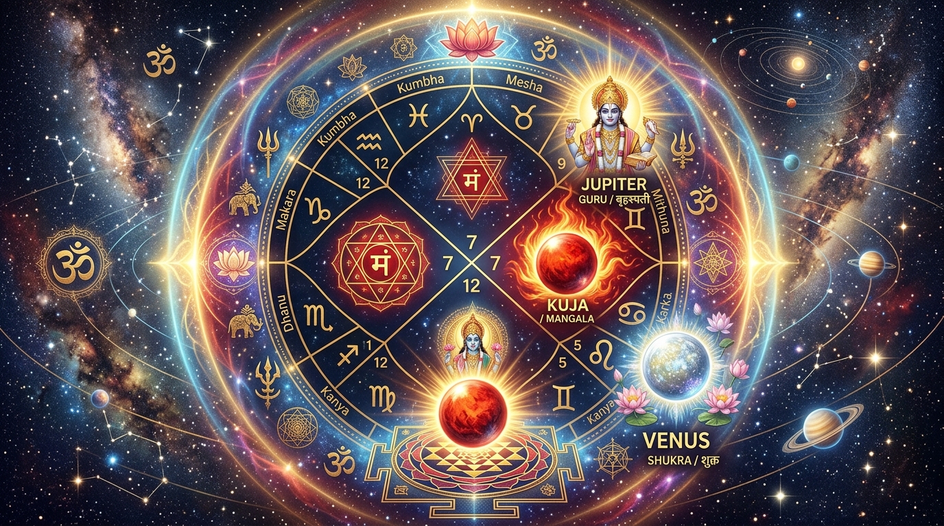 Kuja Dosha Mars Placement and Marriage Remedies in Vedic Astrology